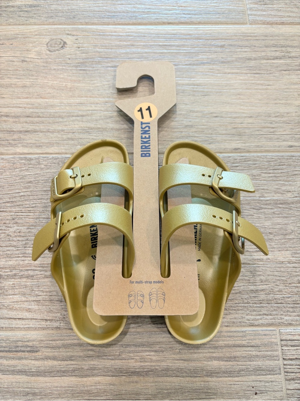 Birkenstock Arizona EVA Kids Size 11 GOLD